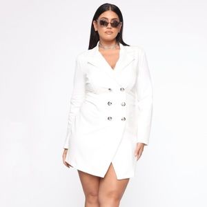 FashionNova Bossing Around Mini Blazer Dress